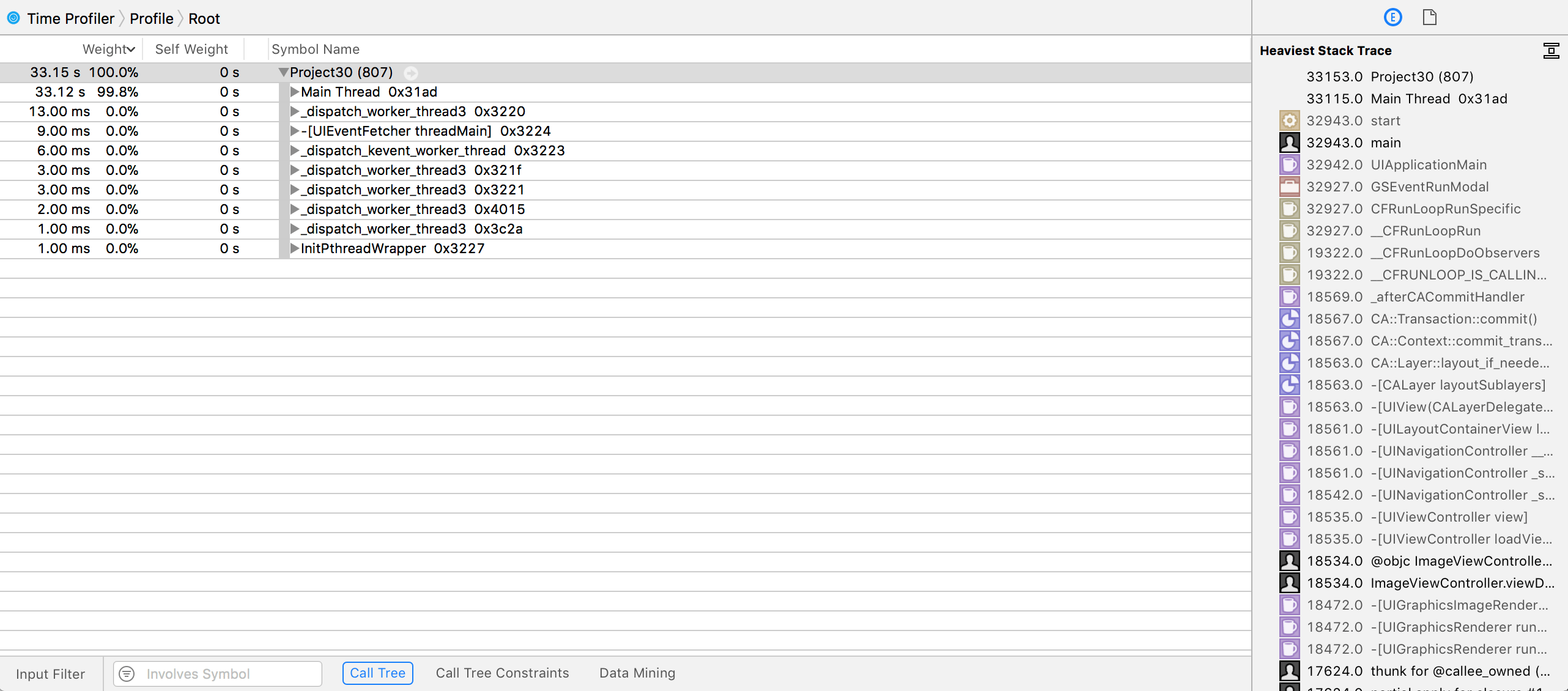 Instruments can show you the heaviest stack trace in your app, which gives you your first optimization target.