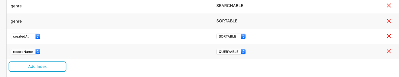 Apple's default CloudKit fields aren't enabled for searching and sorting unless you specifically add them