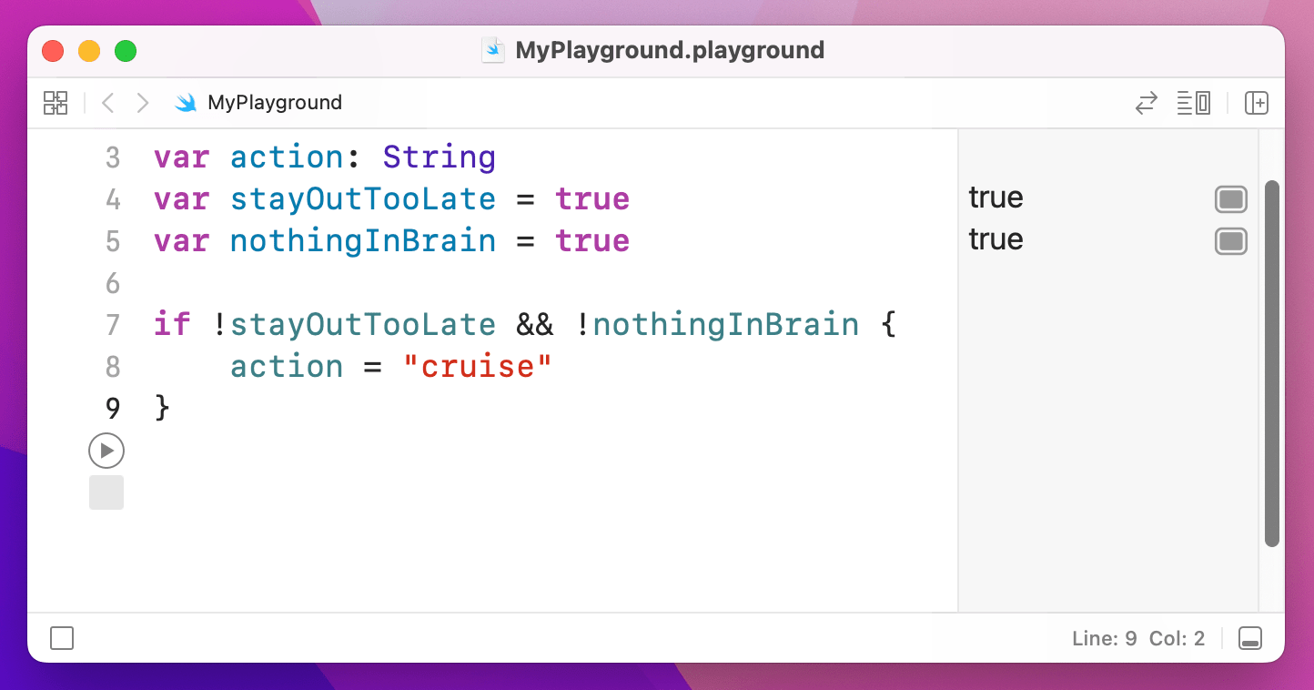 A conditional which checks if both conditions are false.