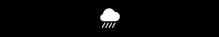 A symbol of a cloud dispensing heavy rain.