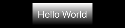 The words “Hello World” in white over a gradient fading from white at the top to black at the bottom.